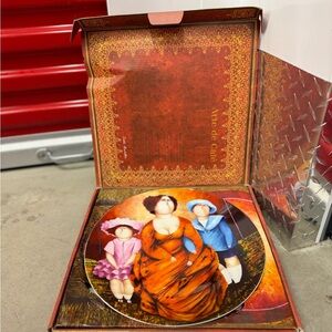 Colorful Decorative Plate with Art Design